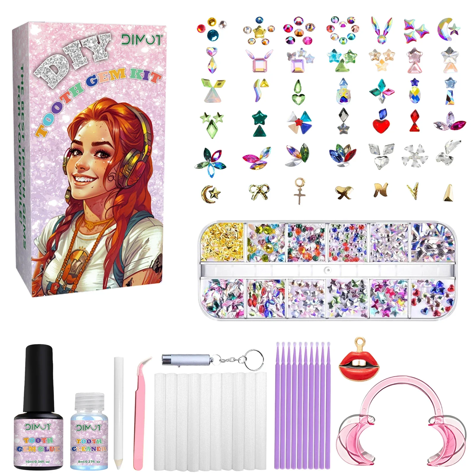 Tooth Gem Kit - Kit de joyería para dientes, Kit