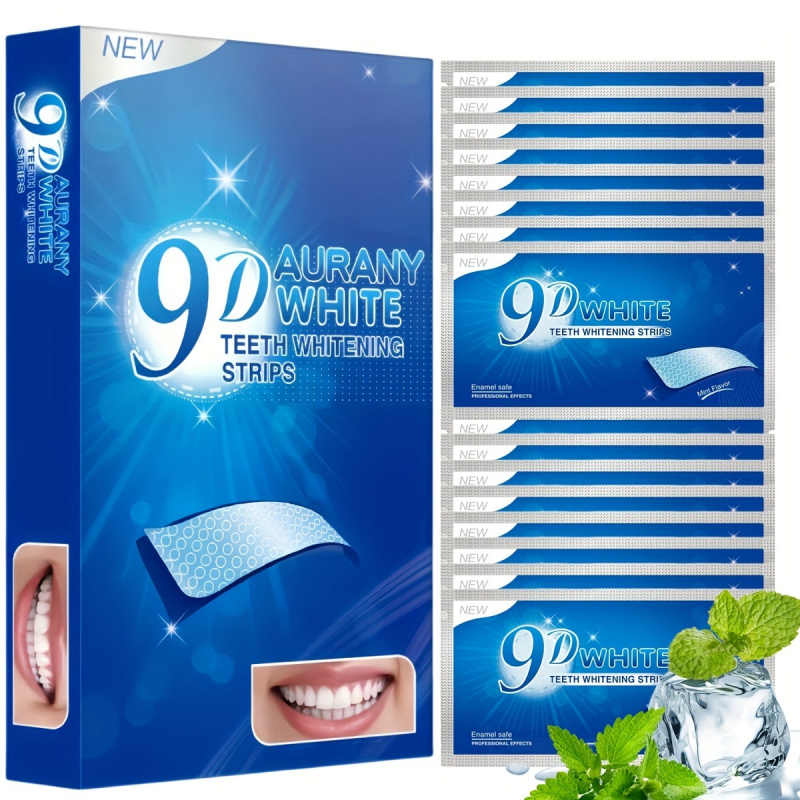 Teeth Whitening Gels Used By Dentists - 21 pares de tiras blanqueadoras de