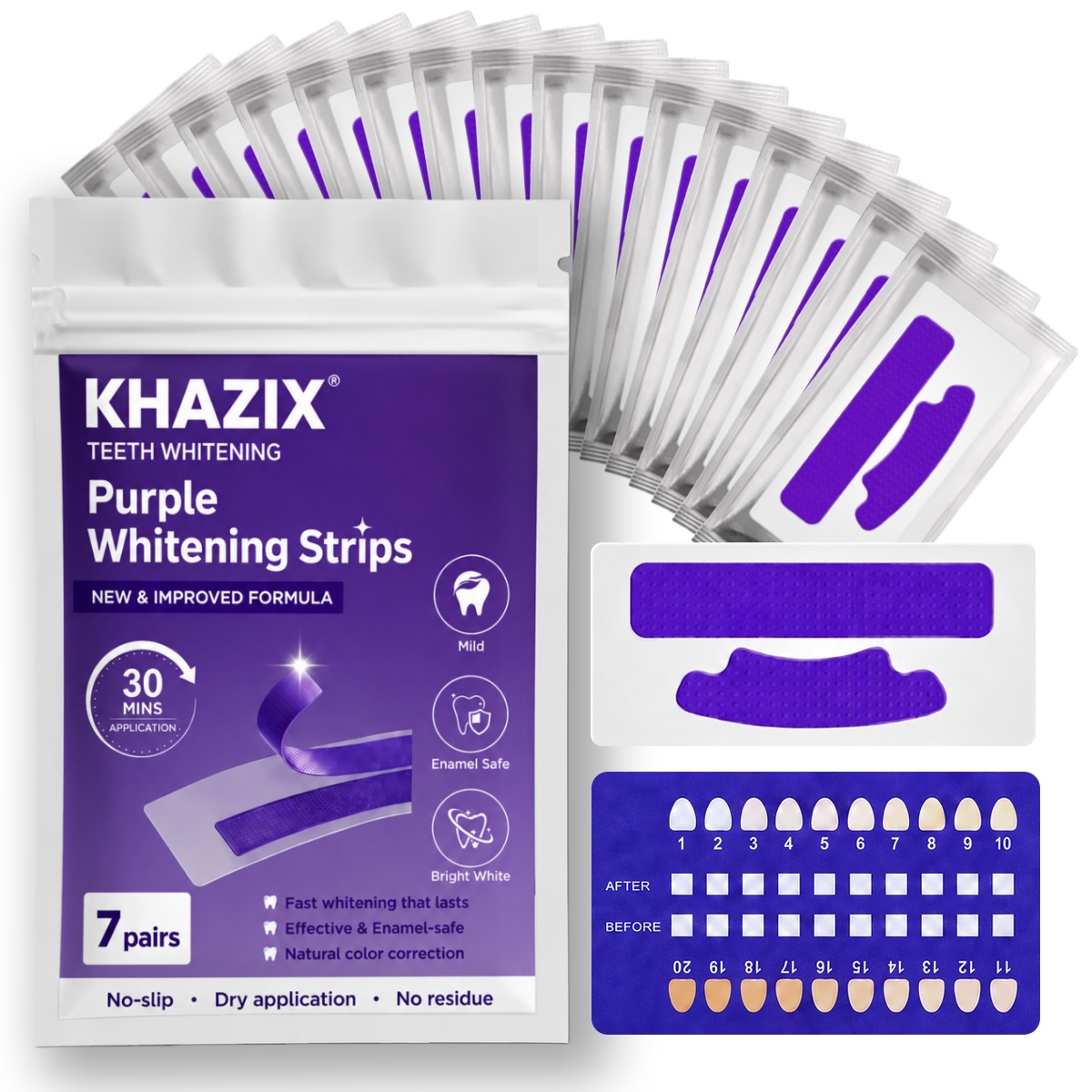 Teeth Whitening Strips Crest - 7 pares de tiras blanqueadoras de