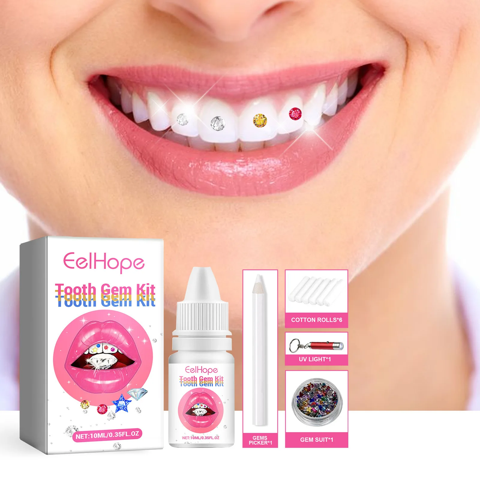 Tooth Gem Kit - Kit de Joyería Dental DIY, Decoración