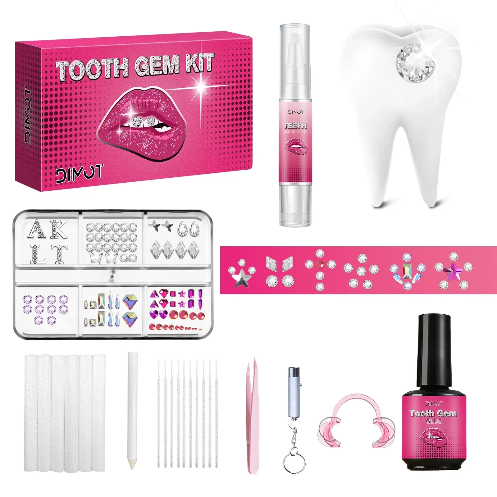Tooth Gem Kit - Kit de gemas de dientes DIY