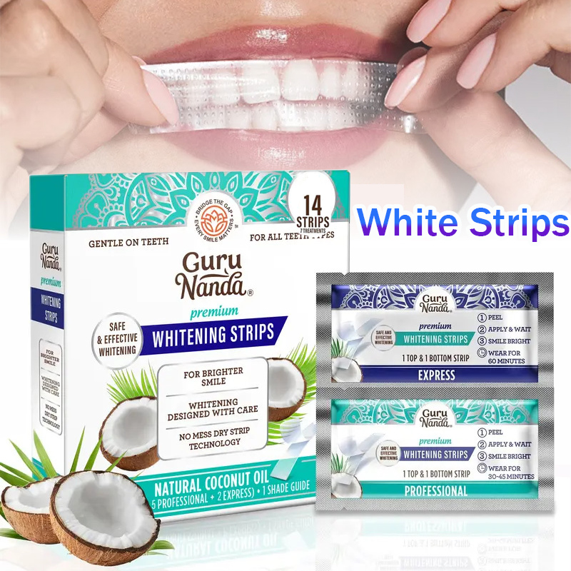 Teeth Whitening Strips Crest - Tiras Blanqueadoras de Dientes con Aceite