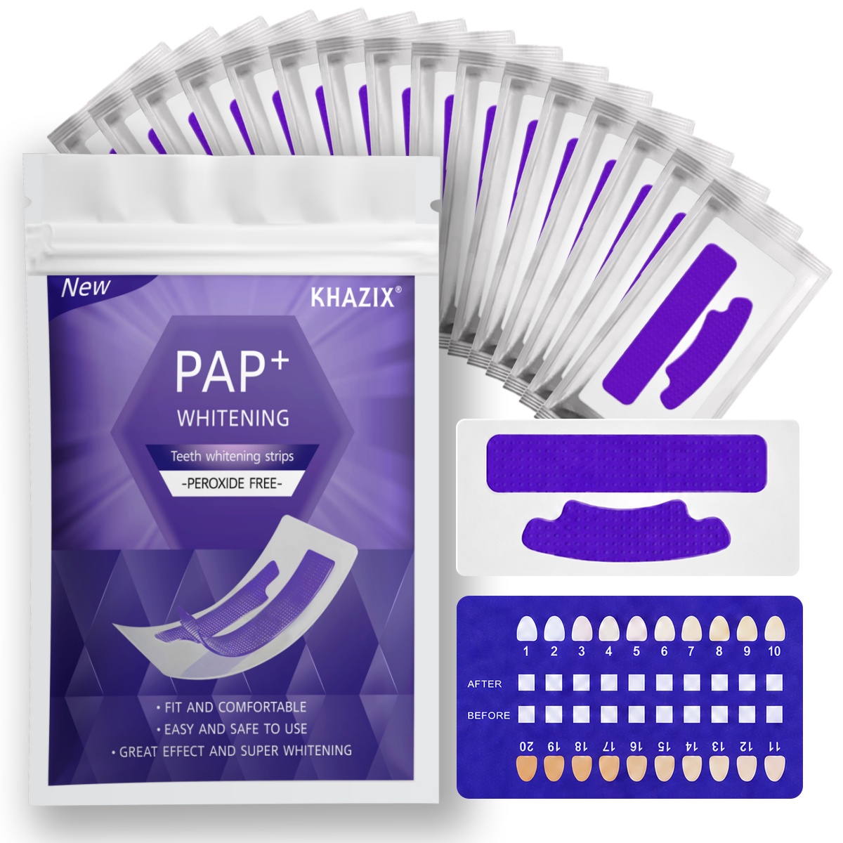 1/7 pares de tiras blanqueador - Teeth Whitening Strips Crest reseña y precio