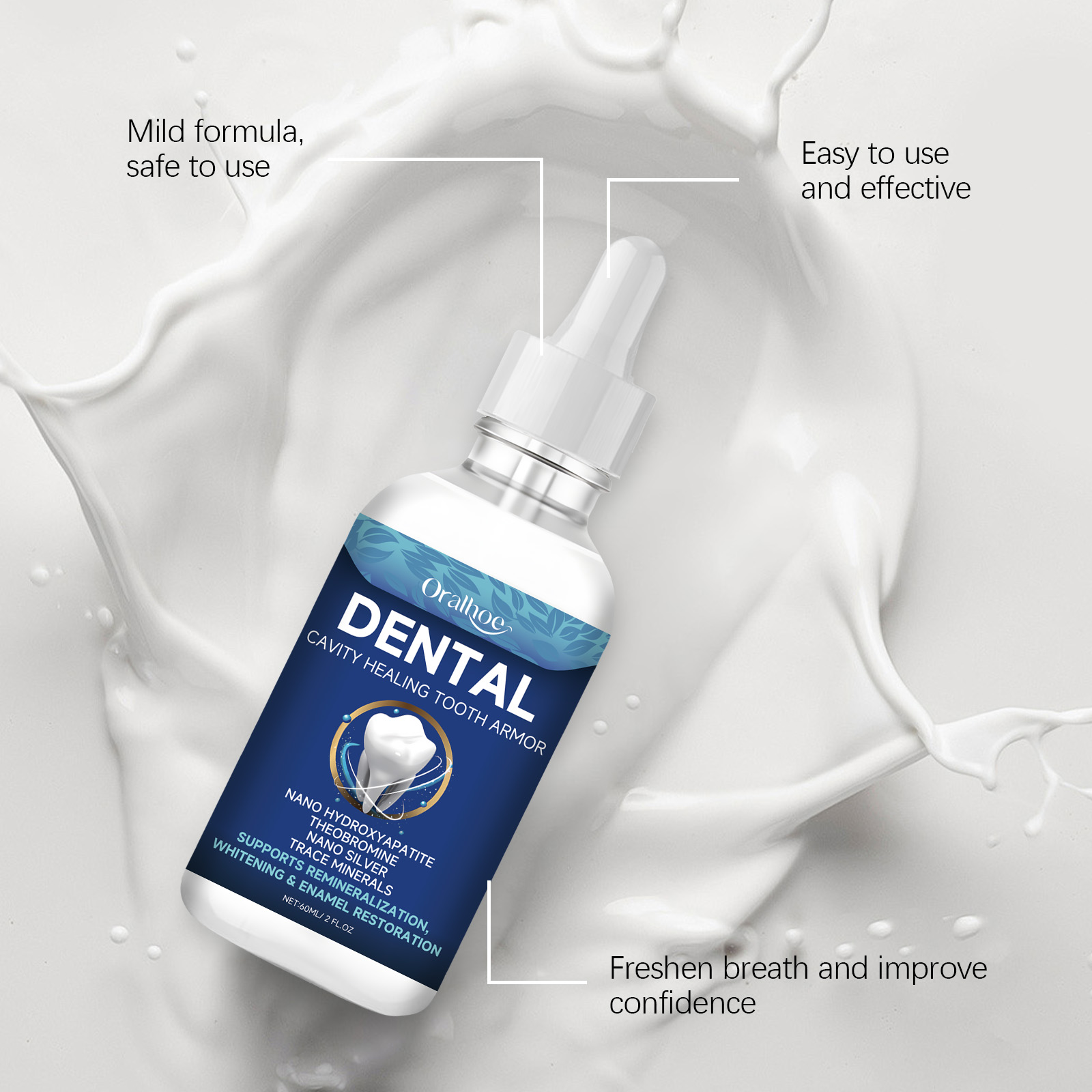 Suero Blanqueador Dental Oralh - Teeth Whitening Serum reseña y precio