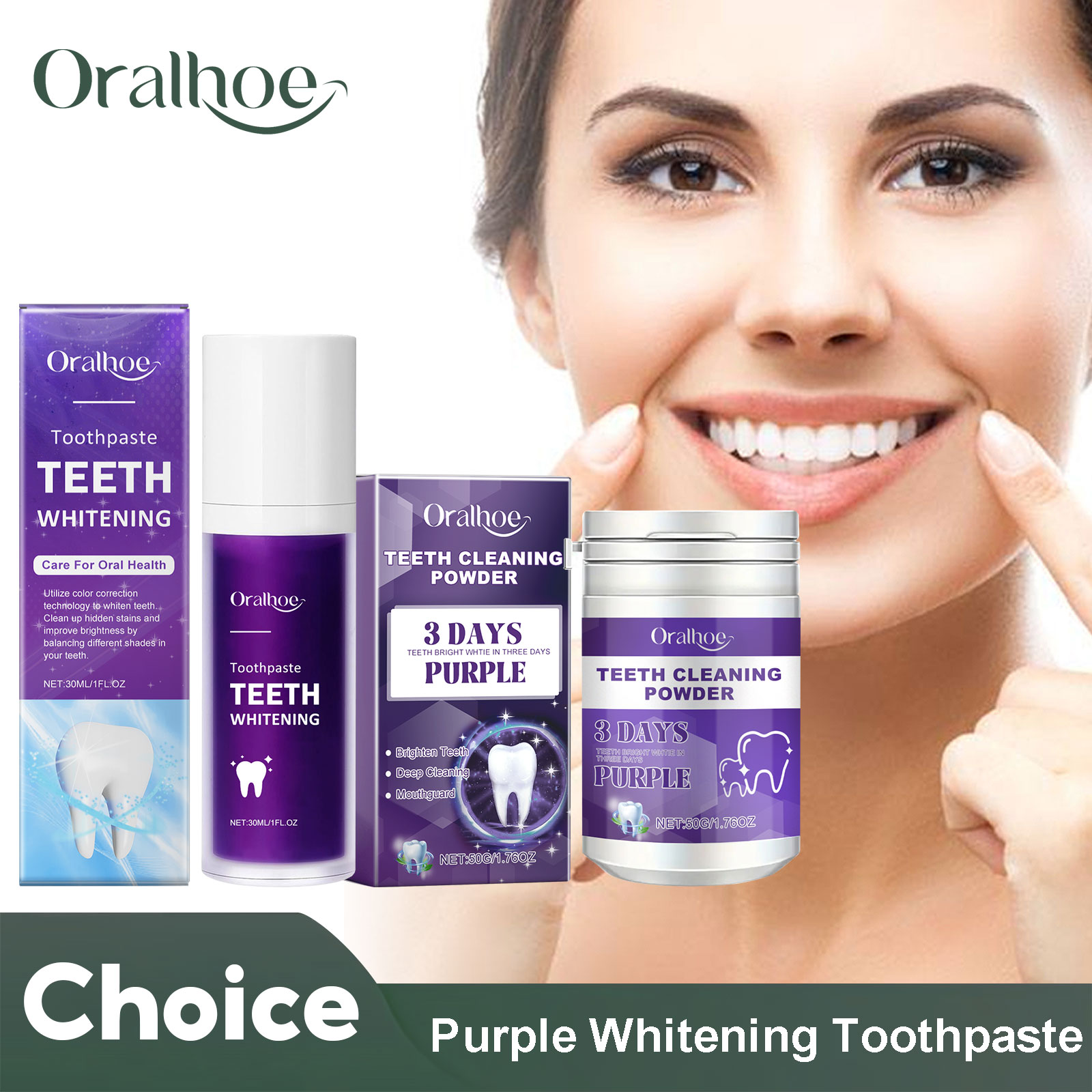 Corrector morado, pasta de die - Teeth Whitening Price reseña y precio