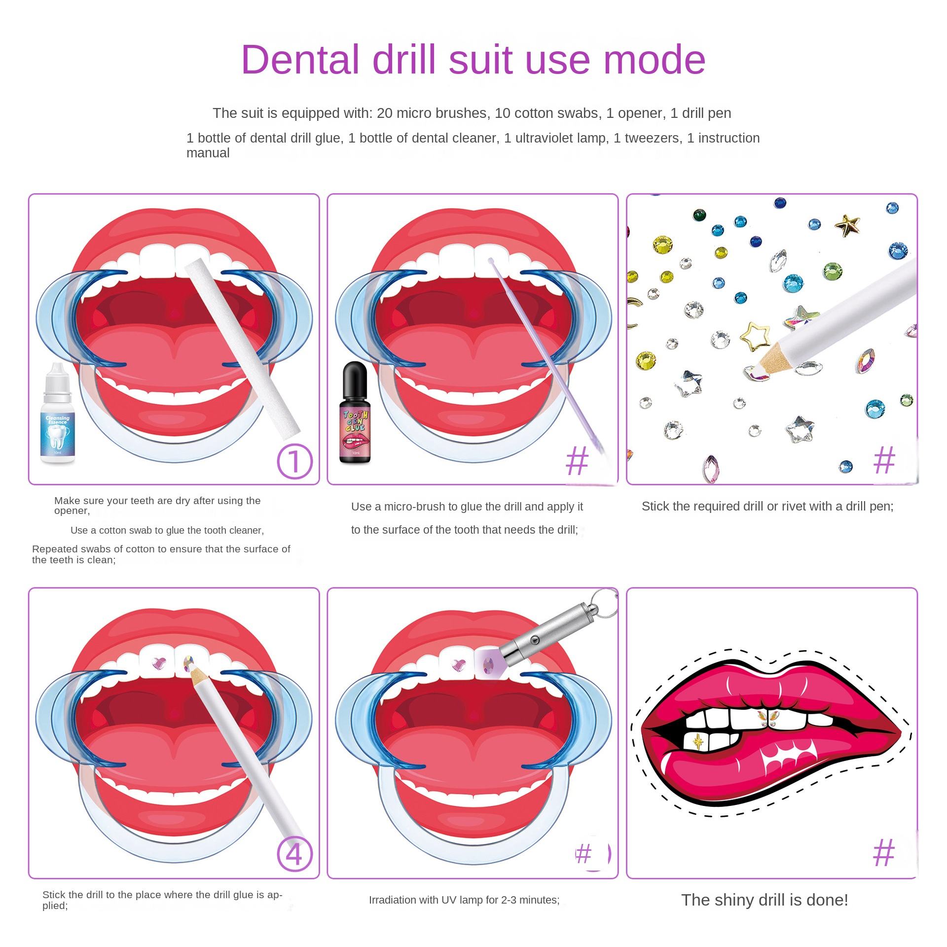 Kit de Gemas Dentales DIY, Kit - Tooth Gem Kit reseña y precio
