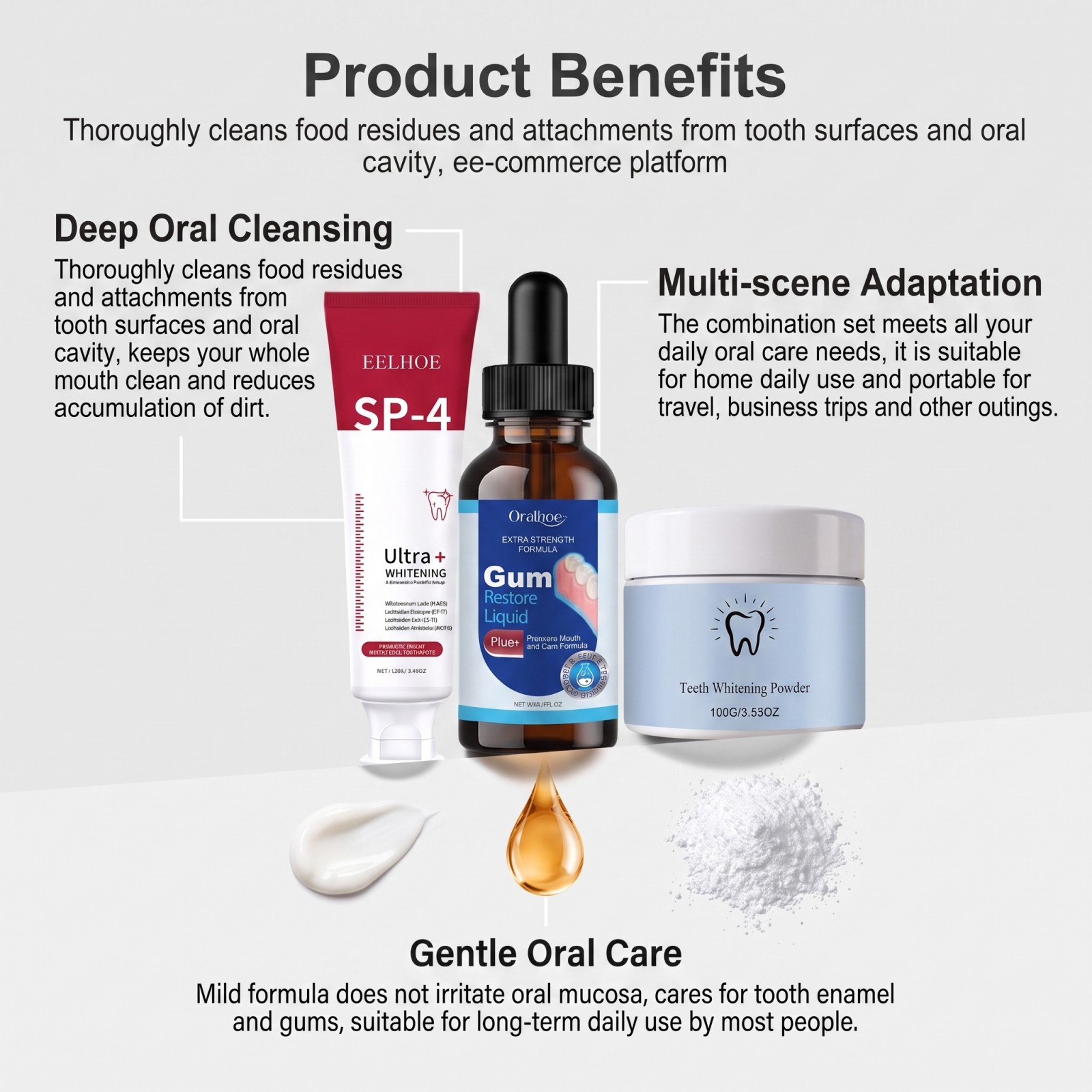 Set de Cuidado Bucal, Pasta De - Teeth Whitening Gels Used By Dentists reseña y precio