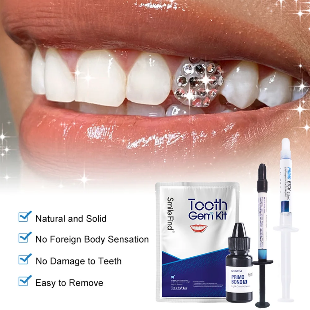Kit de gemas para dientes, peg - Tooth Gem Kit reseña y precio