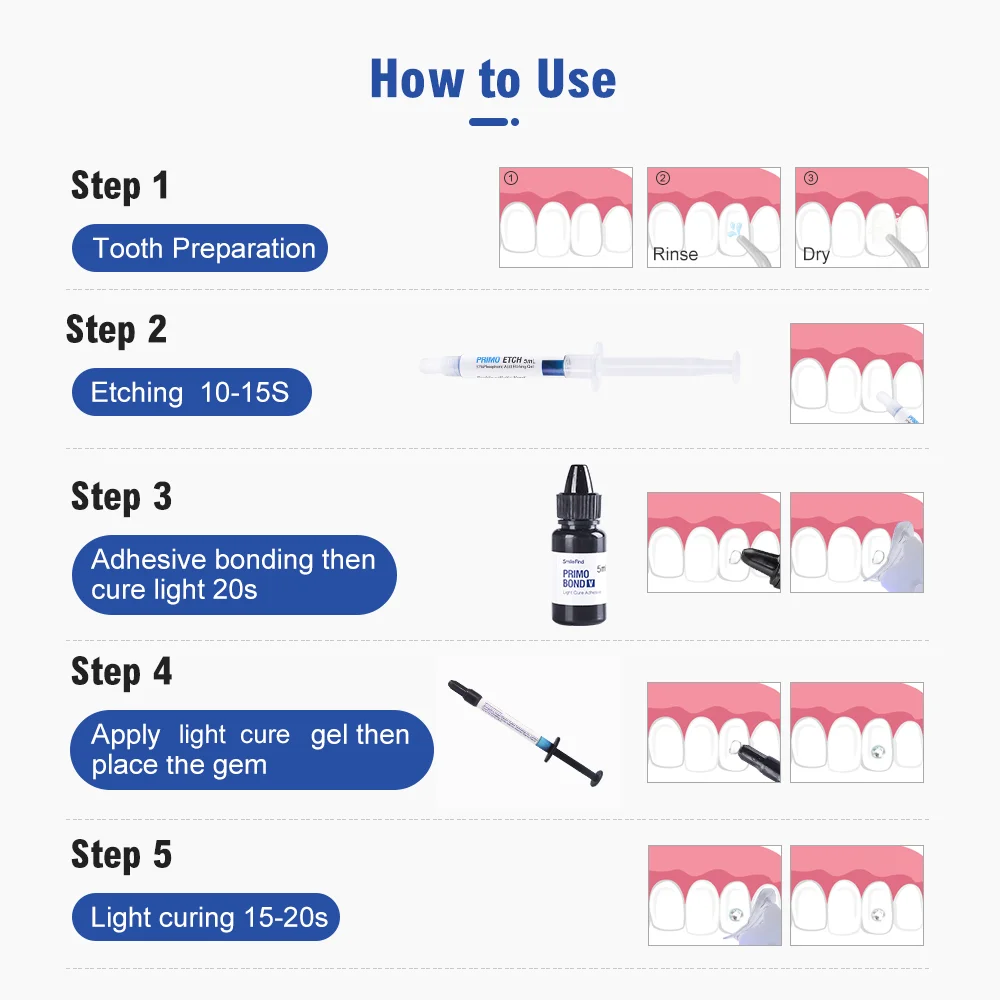 Kit de gemas para dientes, peg - Tooth Gem Kit reseña y precio