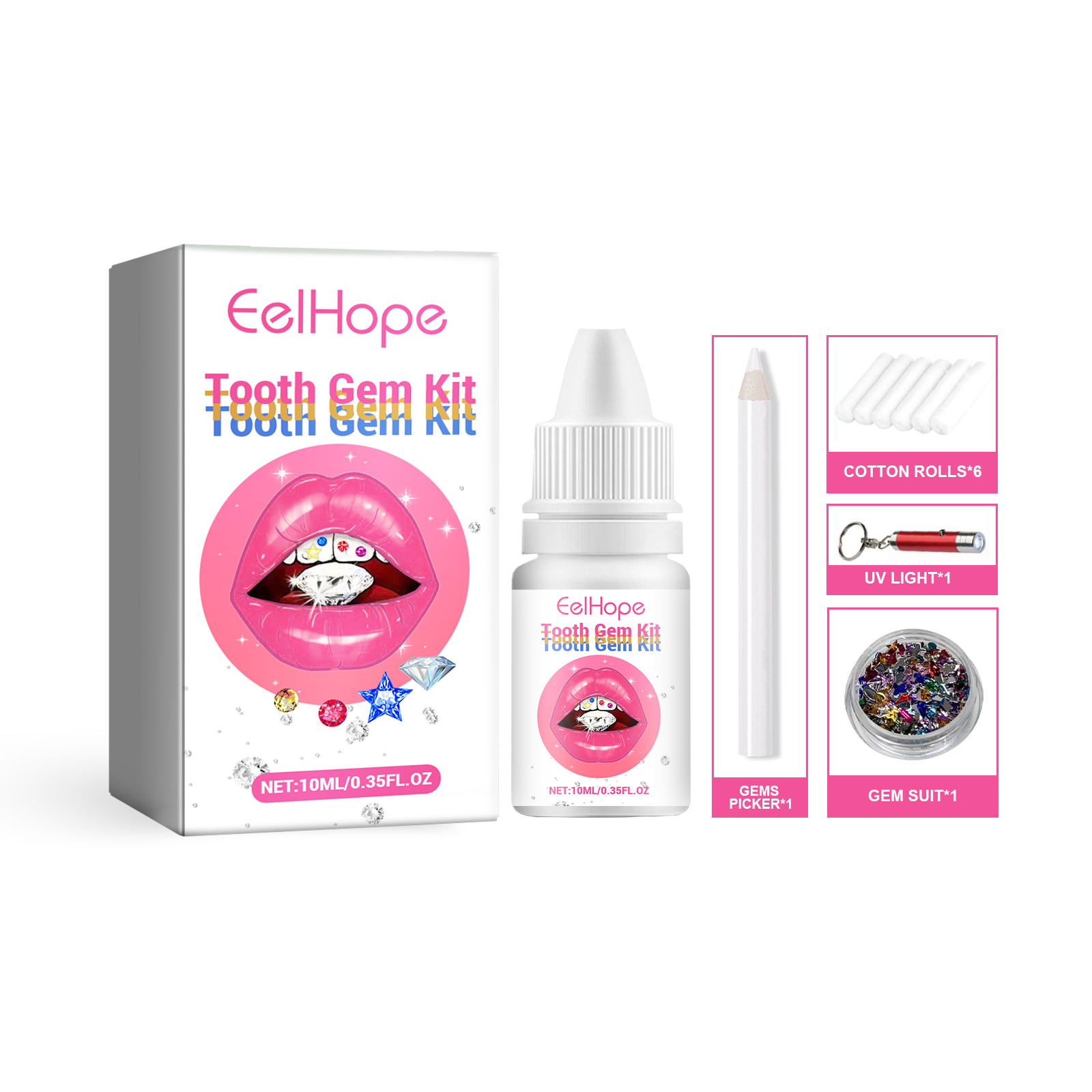 Kit de gemas para dientes DIY  - Tooth Gem Kit reseña y precio