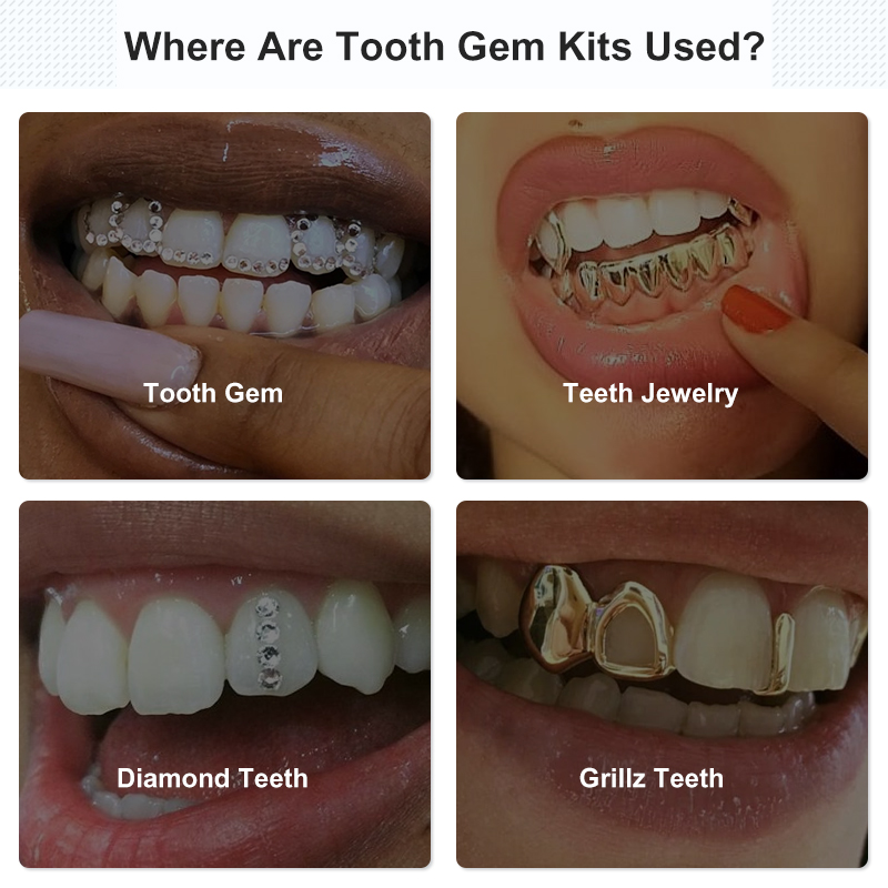 Juego de gemas dentales, Kit d - Tooth Gem Kit reseña y precio