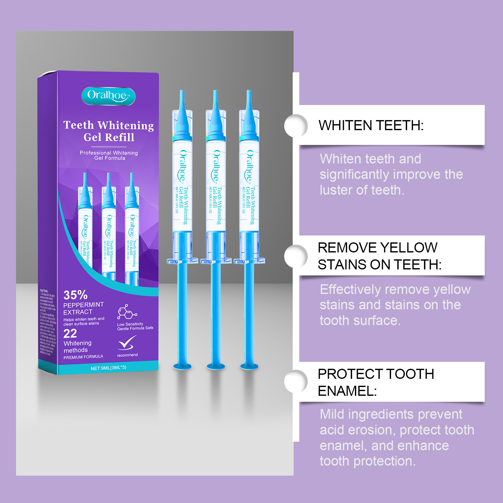 Gel Blanqueador de Dientes ORA - Teeth Whitening Gel Refills reseña y precio